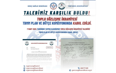 TALEBİMİZ KARŞILIK BULDU 