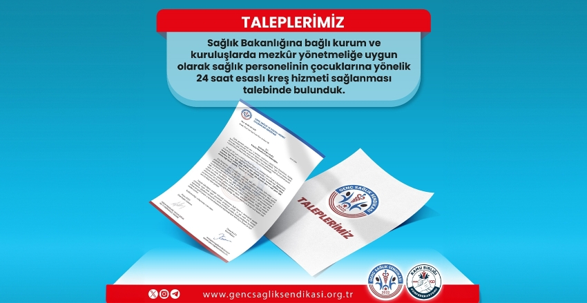 Sağlık Bakanlığına Talepte Bulunduk