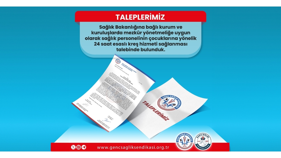 Sağlık Bakanlığına Talepte Bulunduk