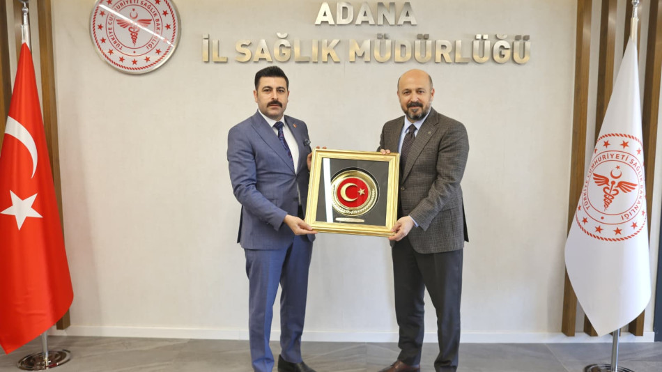 ADANA İL SAĞLIK MÜDÜRÜ SAYIN UZM. DR. HALİL NACAR’A ZİYARETTE BULUNDUK.