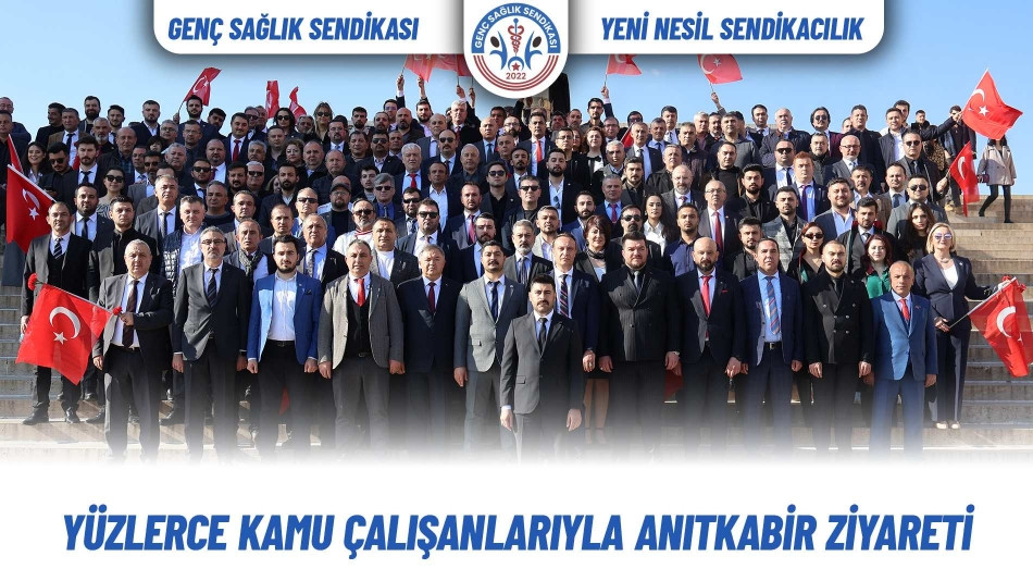 YÜZLERCE KAMU ÇALIŞANLARIYLA ANITKABİR ZİYARETİ