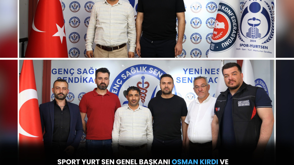 SPORT YURT SEN GENEL BAŞKANI OSMAN KIRDI VE YÖNETİM KURULU ÜYELERİNİ GENEL MERKEZİMİZDE AĞIRLADIK