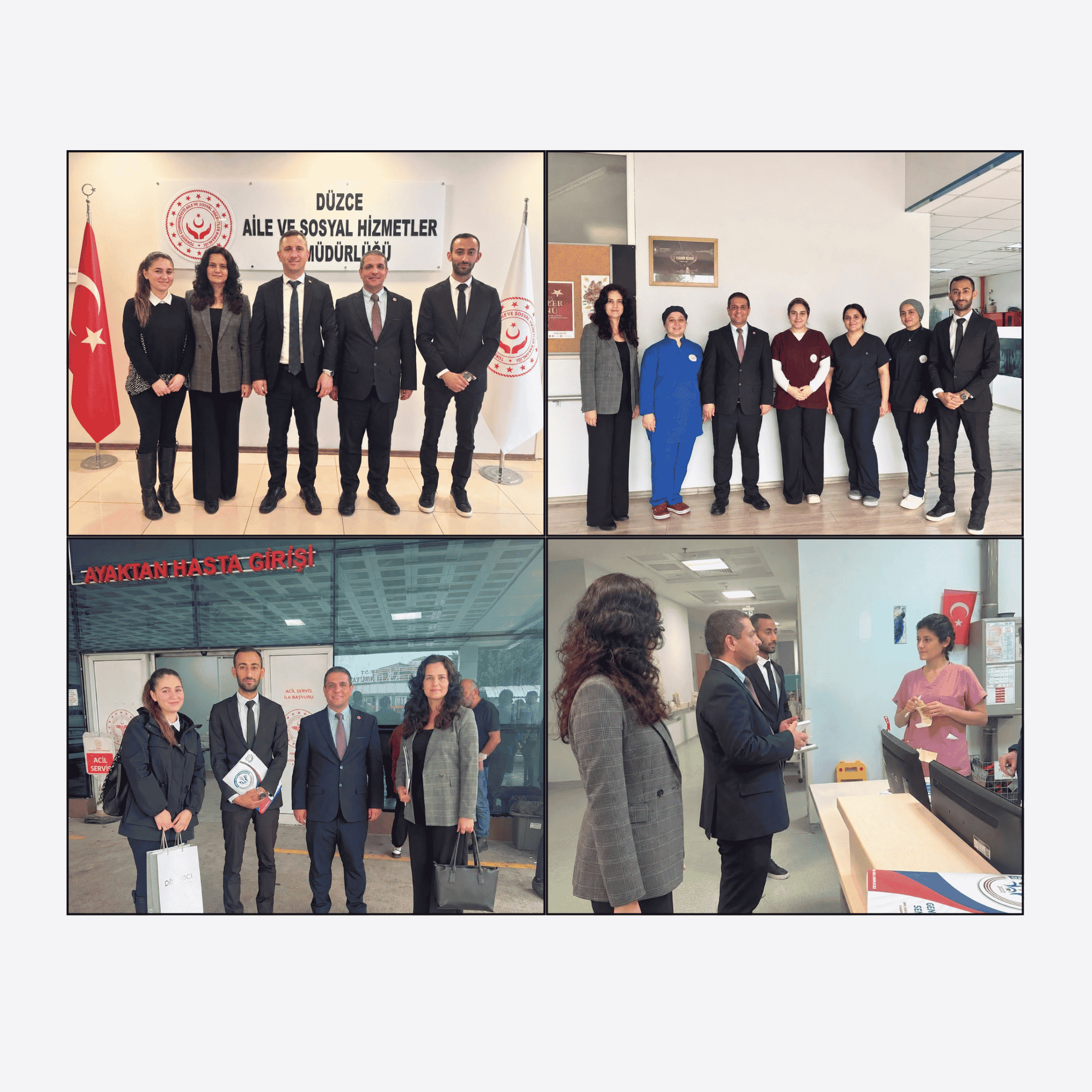 DÜZCE’DE SAĞLIK VE SOSYAL HİZMET KURUMLARINA SAHA ZİYARETLERİ GERÇEKLEŞTİRDİK